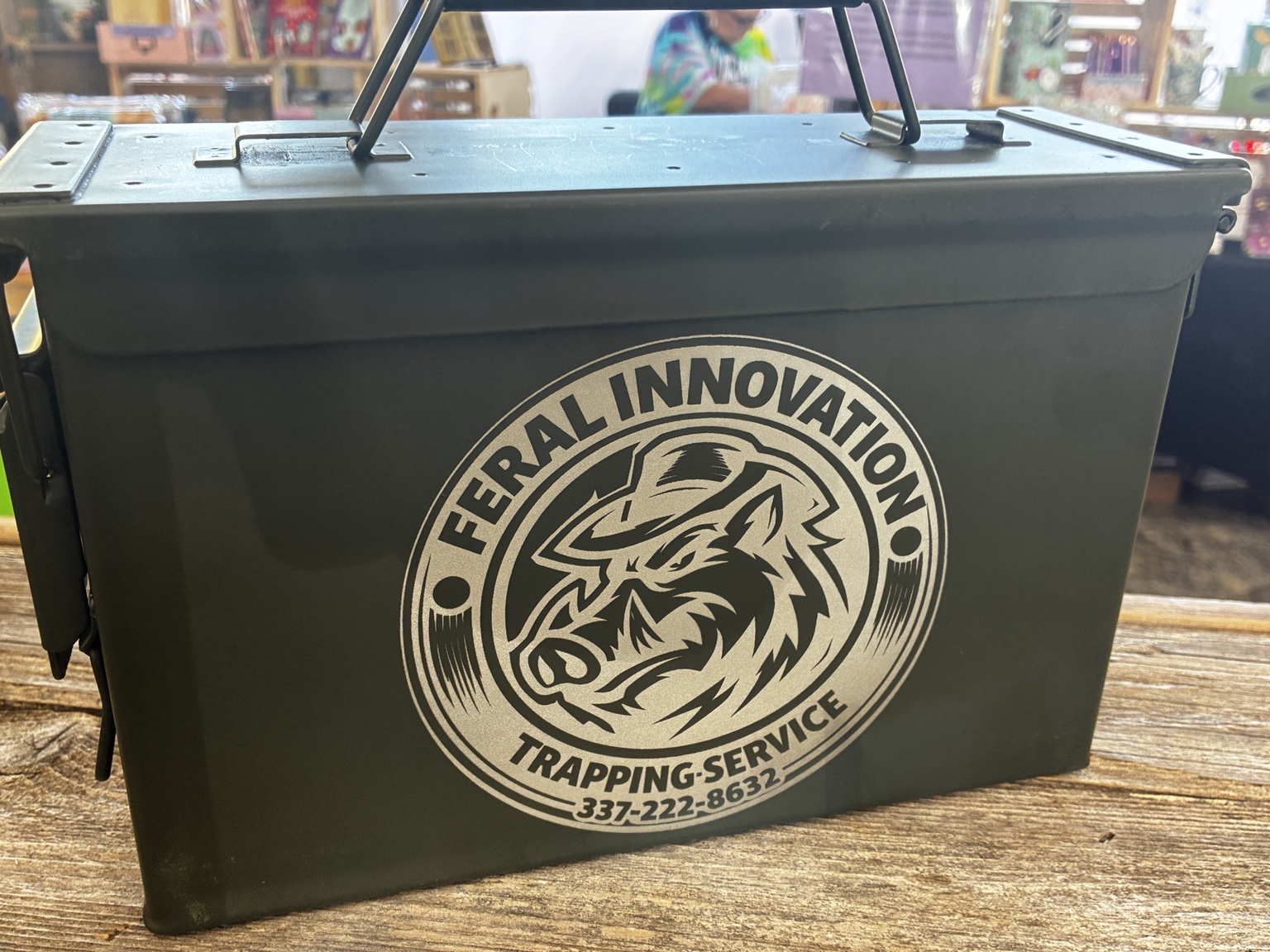 Custom business engraving on specialty item
