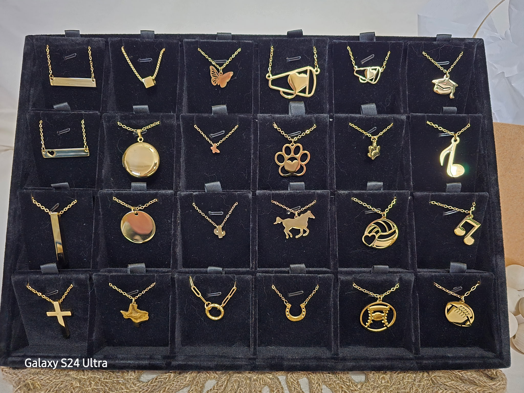 Collection of custom jewelry