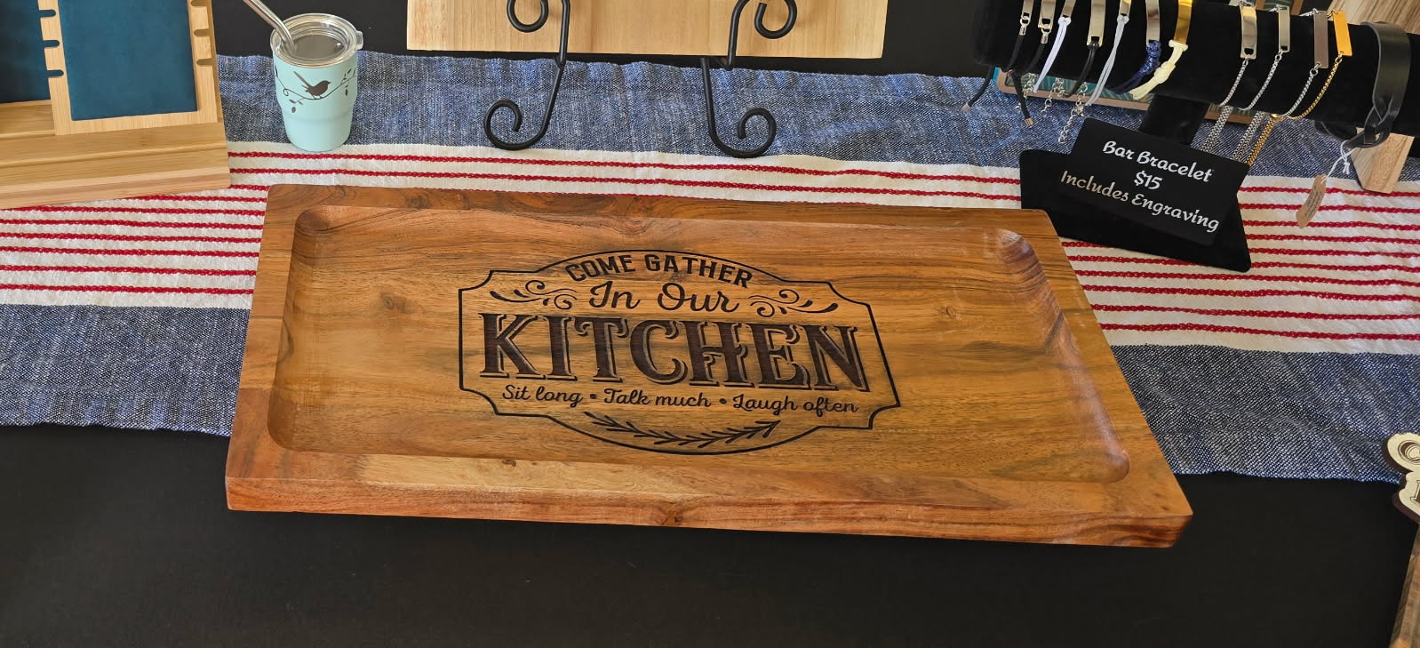 Engraved kitchen cutting board